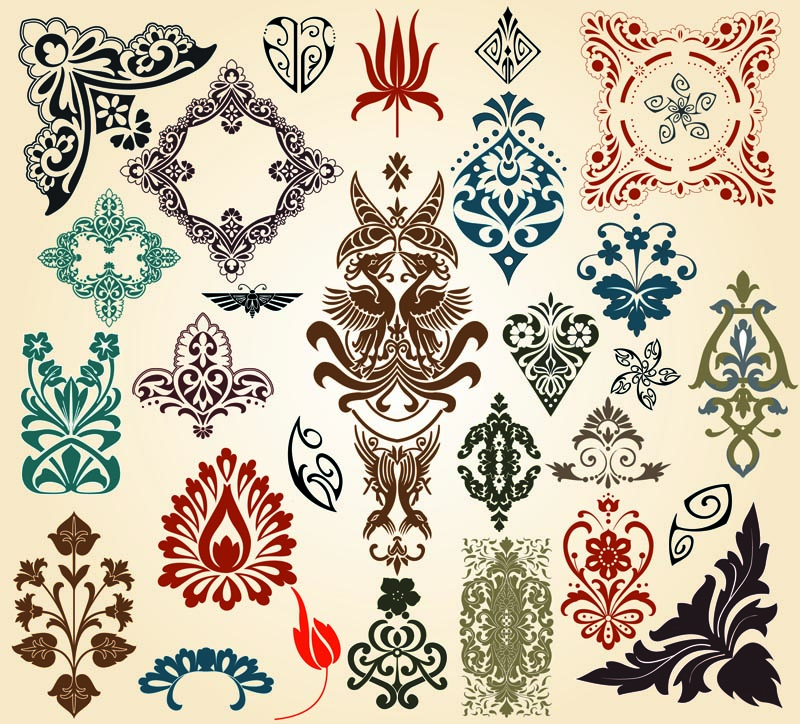 free vector European classic pattern totem vector